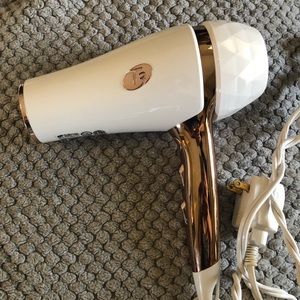 T3 Featherlight hair dryer white & rose gold
